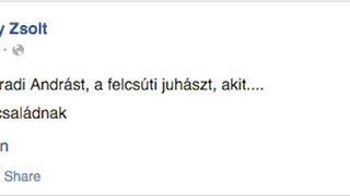 Gréczy Zsolté a nap, a hét, a hónap gusztustalan posztja